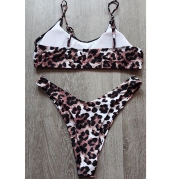 Leopard print High Waist 2 Piece Bikini - Picture 5 of 5